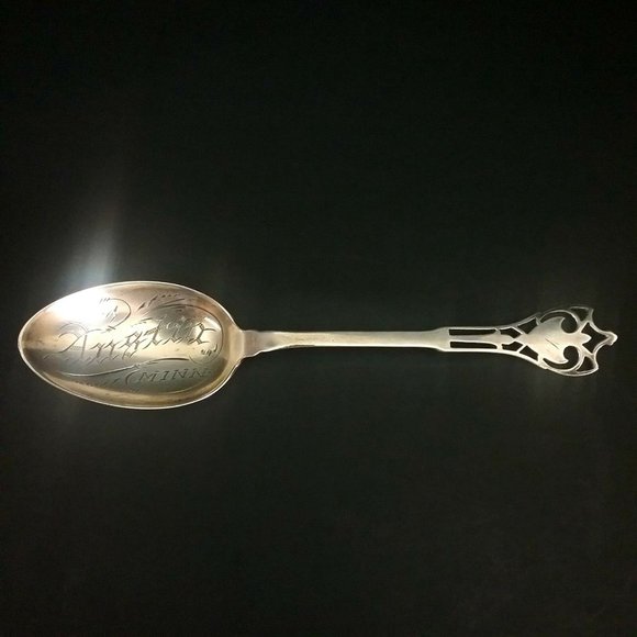 Vintage Austin Minnesota Sterling Silver Souvenir Spoon - Picture 1 of 11